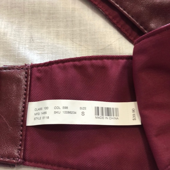 The limited maroon belt small - Picture 2 of 8